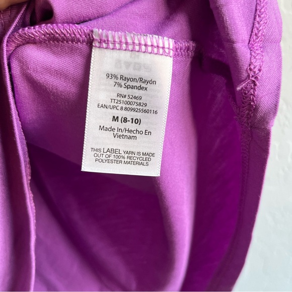 Time and Tru Women's Hi-Low Relaxed Fit Sleeveless Tank Top Purple Size M (8-10) - Picture 12 of 13